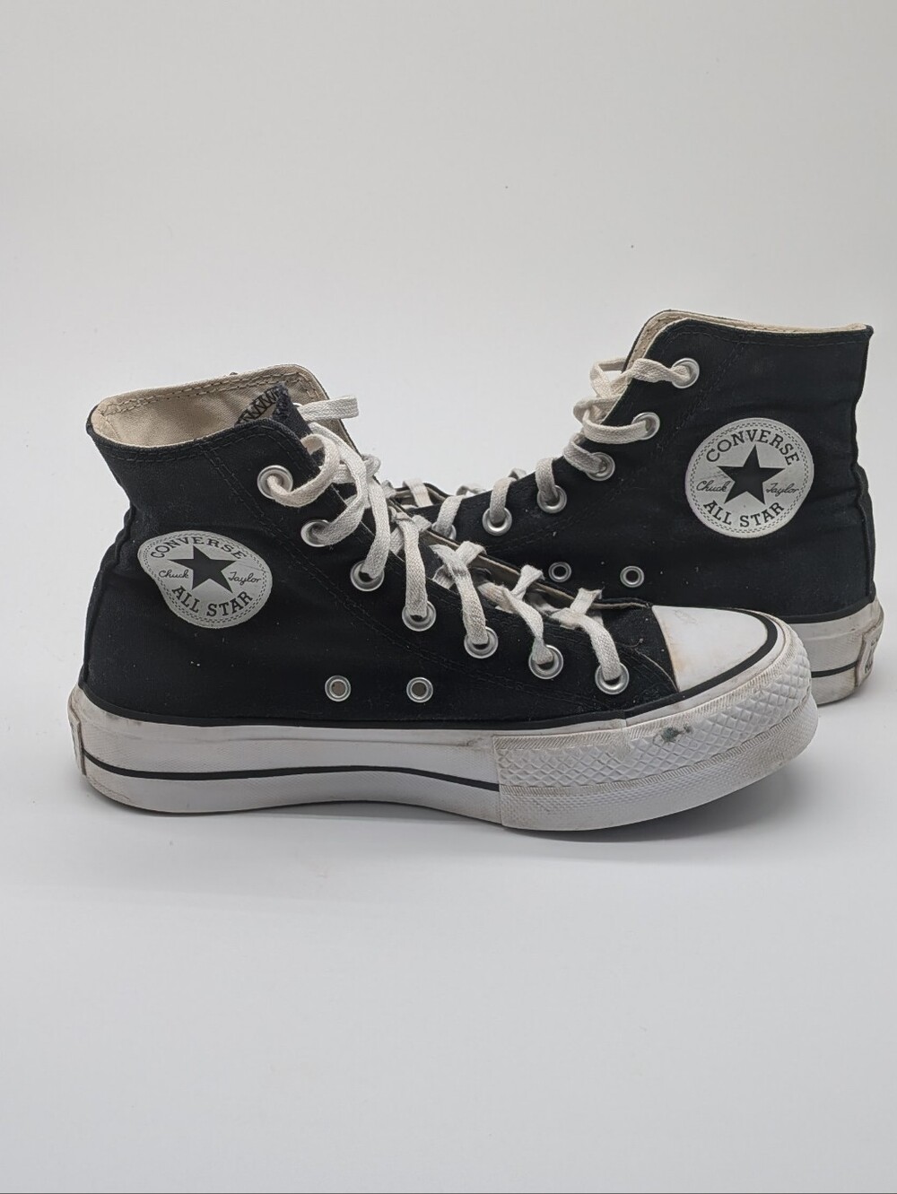 Converse Chuck Taylor All Star Platform High Top Sneakers Black Women's Size 6.5